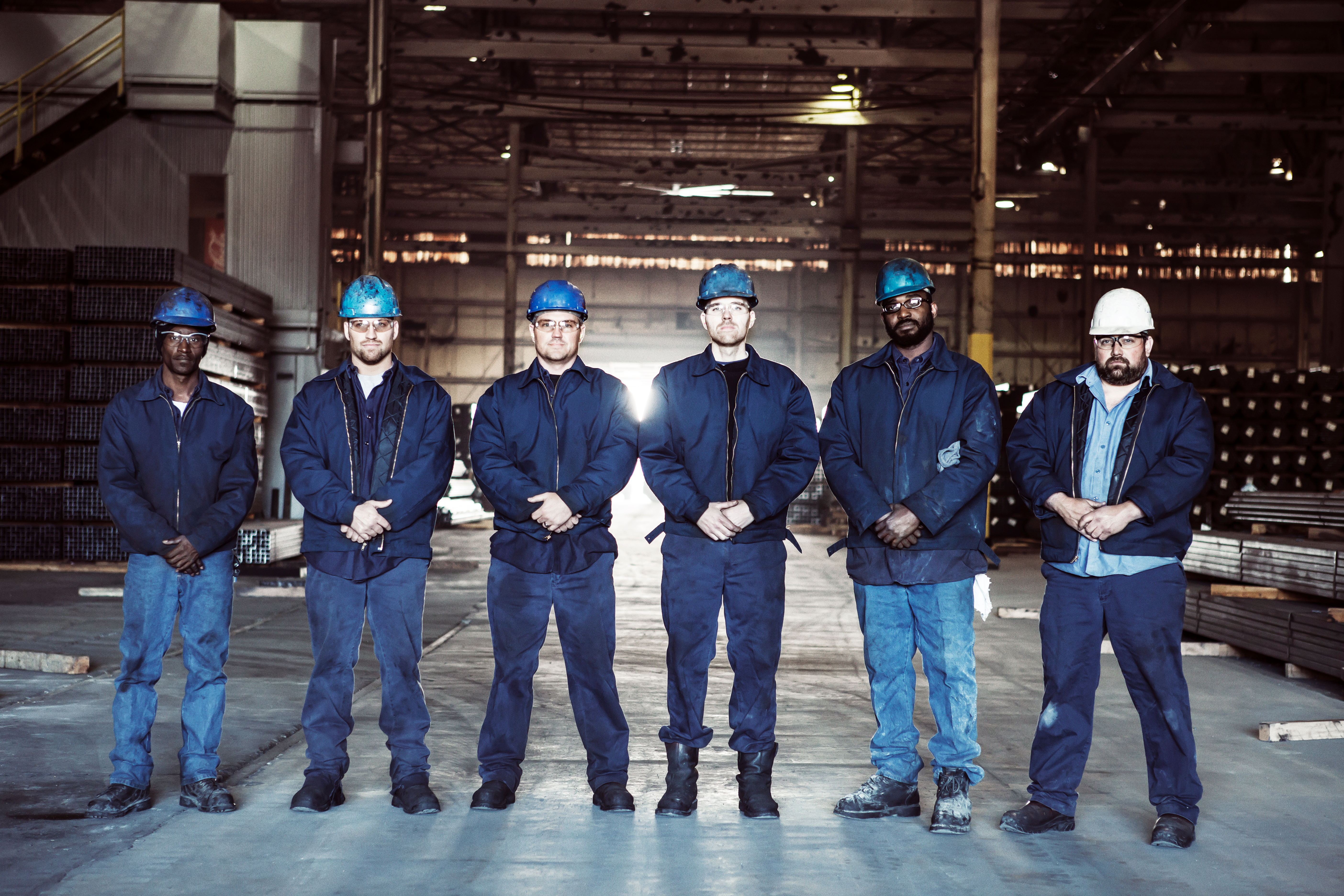 作業員の集合写真